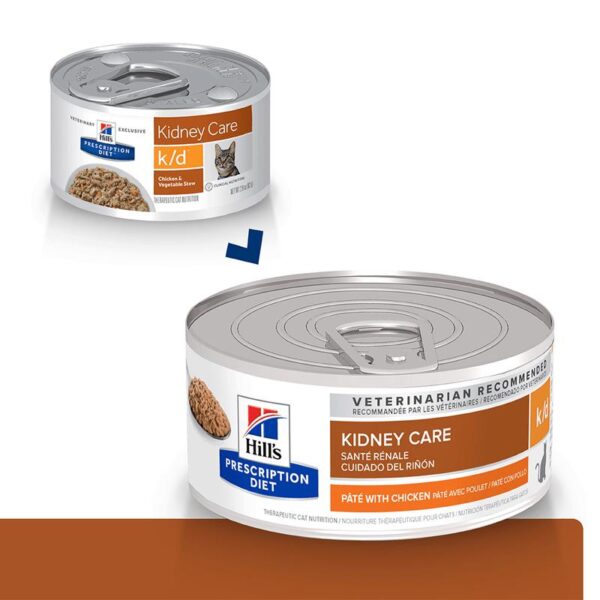 Comida Húmeda Para Gato Hills Prescription Diet K/D Cuidado Renal Pollo 5,5 oz